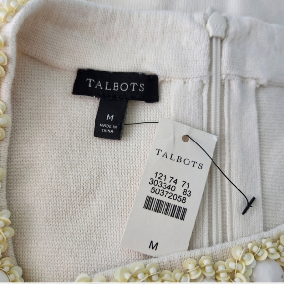 Talbots Beaded Sweater Shell - Picture 3 of 6